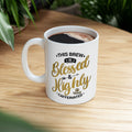 This Brew is Blessed & Highly Caffeinated - Coffee Lover’s Mug (11oz, 15oz)