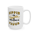 Sippin’ on Overflow & Walking in Favor - Abundance Mug (11oz, 15oz)
