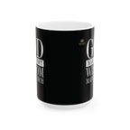 God Made Me Soft. Wisdom Made Me Rich – Black Ceramic Mug (11oz & 15oz)