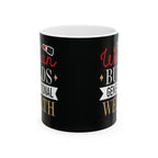 This Woman Builds Generational Wealth – Black & Gold Ceramic Mug (11oz & 15oz)