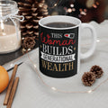 This Woman Builds Generational Wealth – Black & Gold Ceramic Mug (11oz & 15oz)